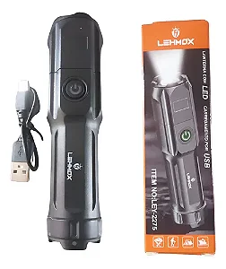 Lanterna de LED Recarregável Lehmox LEY-2275 – Compacta, Potente e Prática