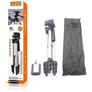 Tripé Lehmox LEY-3110B – Ajustável, Leve e Perfeito para Fotos e Vídeos