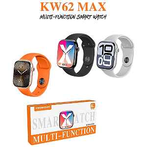 Smartwatch Dourado KW62 MAX inteligentes 47MM/ 2 pulseiras