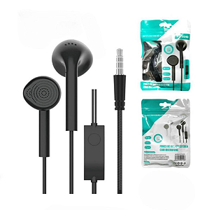 Fone de Ouvido Estéreo com Microfone ST1020 Starmega – Preto ou Branco