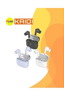 Fone de Ouvido Sem Fio TWS Kaidi Bluetooth KD-763 Cor Sortida