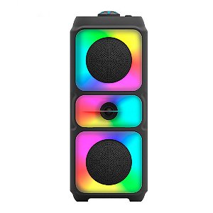 Caixa de Som Bluetooth 50W Potente com LED RGB - AL-3829