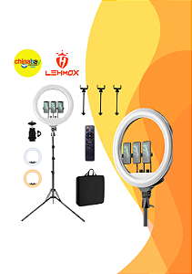 Ring Light Ny-05 Luz De Preenchimento Multifuncional Pol.18 Preto