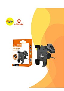 Suporte De Celular Para Moto Com Carregador Usb Preto