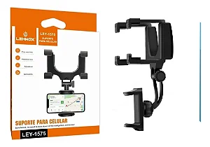 Suporte Veicular Celular Retrovisor Universal Lehmox Preto