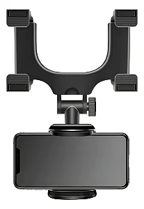 Suporte Veicular Celular Retrovisor Universal Lehmox Preto