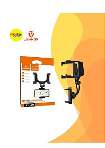 Suporte Veicular Celular Retrovisor Universal Lehmox Preto