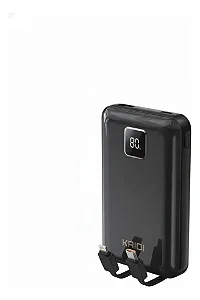 Carregador Portátil Power Bank 10000mah Kaidi Tela Visor Led Preto cores sortida