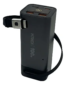 Carregador Portátil 20000mah Turbo Kaidi Potencia 100w Visor cor sortida