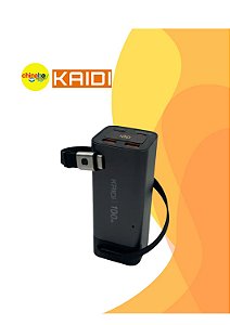 Carregador Portátil 20000mah Turbo Kaidi Potencia 100w Visor cor sortida