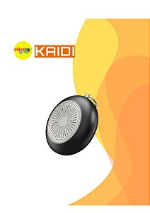 Caixa De Som Sem Fio Portatil Kaidi Knc827 E Á Prova D'água Cinza-escuro 5v