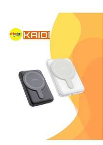 Carregador Kaidi Knc8885 Usb-c Power Bank Magnético Cor Sortido