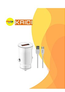 Carregador Veicular Kaidi KD-501 – Turbo, USB para Tipo-c