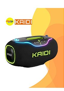 Caixa Som Bluetooth 350w Tws Potente Ipx6 Portátil Kaidi 888 Preto