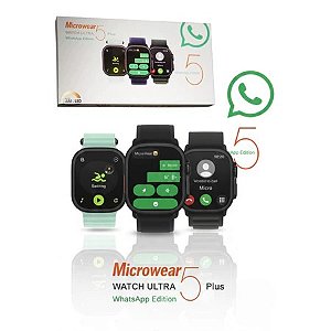 Smartwatch U5 Plus 49mm Relogio Ultra 5 Tela AMOLED Chat GPT AI Responde WhatsApp GPS Fone Bluetooth