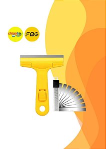 Raspadores Multiuso Para Limpar Box Com 5 Lâminas Profissional - Vidro Piso Cerâmica Azulejo