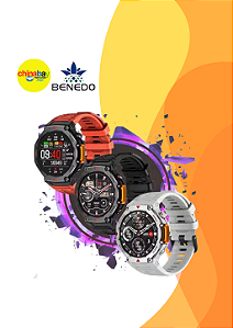 Smartwatch M Rex 4 Original Microwear Gps Bluetooth ChatGpt 5 Atm Prova DÁgua