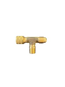 TEE C/NUCLEO 1/4 SAE X 1/4 SAE X 1/8 NPT