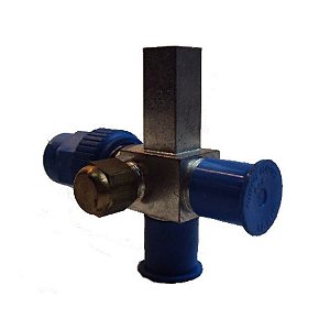 VALVULA SERVICO 3/8 X 3/8 SAE C/SUPORTE