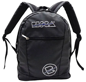 Mochila Risca Emborrachada Impermeável Preta com Azul 9078-02