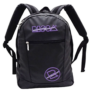 Mochila Risca Feminina Preta com Roxo 9078-03