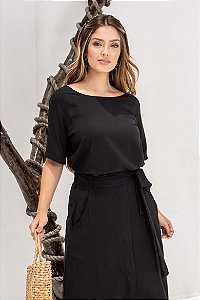 Conjunto Caroline em Viscolinho - Blusa + Saia