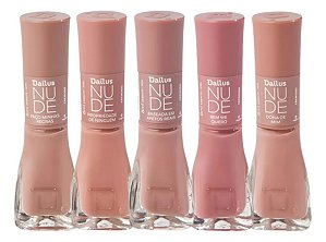 Esmaltes Dailus Nude Box 5 un coleção cremoso 8ml