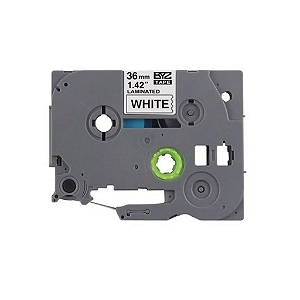 Fita para Rotuladora Compatível Brother TZE261 / TZE-261 / TZE 261 / 36mm / Preto e Branco