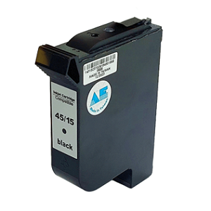 Cartucho de Tinta Compatível HP 615 / 645 / 45 / 15 Preto BK 42ml Ollix