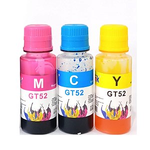 Tinta Compatível HP GT52 colorido | 70ml | Star Ink | Sem Caixa | GT-52 | 52