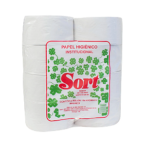 Papel Higiênico Institucional Luxo Sort Branco 10x300 | Inpopel