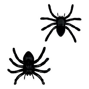 Aranha Plástica pacote com 50un - Partiu Festa