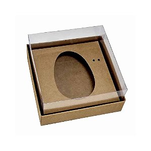 Caixa Gourmet Ovo 1 Cavidade Kraft 100/150g - C/10un | Cristalform