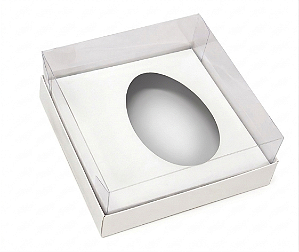 Caixa Gourmet Ovo Branca 350/400g - C/10un | Cristalform