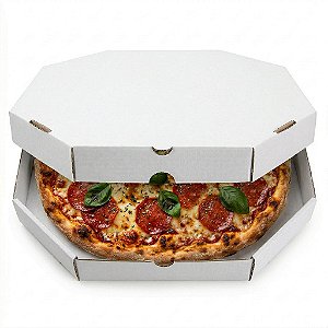 Caixa de Pizza Oitavada 25 cm com 25 unidades | Zeki