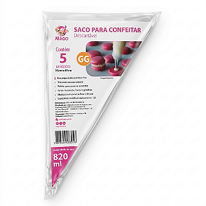 Saco para Confeitar Descartável com 5 unidades | Mago