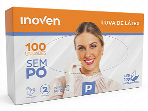 Luva Látex Sem Pó - C/100un | Inoven