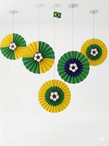 Enfeite Para Pendurar Brasil c/3 Copa Do Mundo Decoração | Modamix