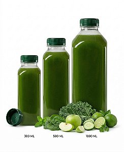 Garrafa PET Com Tampa Verde | Plask