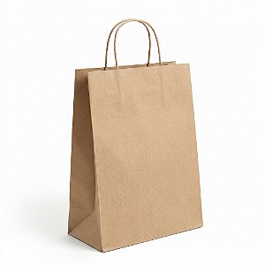 sacola kraft 23,5x10x31,5 - 10un | LC Embalagens
