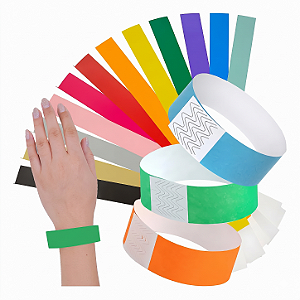 Pulseira De Identificação ECP020 Fixa Coloridas Eventos - C/100un