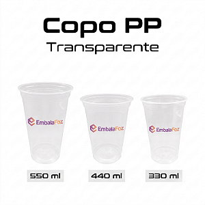 Copos Transparentes Personalizados 330ml 440ml 550ml com Sua Marca