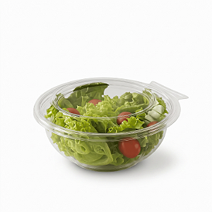 Saladeira F-255 Pote Plástico Redondo 750ml com Lacre Transparente | Fibraform
