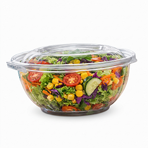 Saladeira F-261 Pote Plástico Redondo 1000ml com Lacre Transparente | Fibraform