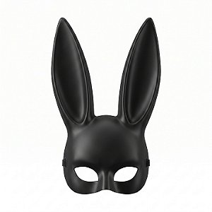 Máscara Grande Coelho Playboy Preta