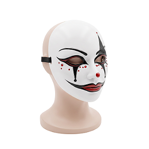 Máscara Pierrot festas e fantasia para Halloween