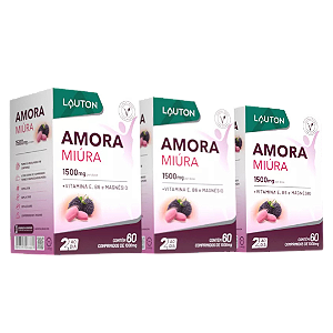 Amora Miura 180 Tablete 1000mg Alivia Tpm Menopausa Lauton Sabor Sem Sabor