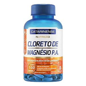 Suplemento Em Comprimidos Catarinense Pharma Cloreto De Magnésio Em Pote 100 Un