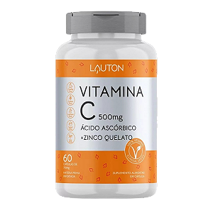 Vitamina C 500mg com Zinco Quelato 7mg Clinical Series 60 Cps Lauton
