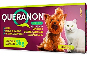 Queranon Cães E Gatos 3,4g 5kg Small Size 30 Capsulas Avert
